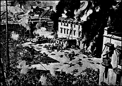 Chinese Tanks Attack Tibetans in Lhasa, 1950